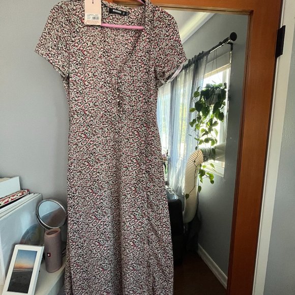 Half Button Midi Dress with Tag - Picture 2 of 2